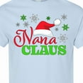 thumbnail image 4 of Inktastic Nana Claus with Christmas Santa Hat and Snowflakes T-Shirt, 4 of 5