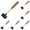 Black-6Pcs, variant on 8.8" Wooden Meat Tenderizer Mallet, Double Sided Beechwood Hammer for Flattening Cutlets & Tenderizing Meat, Extra Large Heavy-Duty Commercial-Grade Kitchen Tool for Steak & Chicken