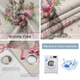 thumbnail image 4 of Easter Bunny Blackout Curtains for Bedroom/Living Room, Thermal Insulated Kitchen Curtains, Cute Rabbits Spring Daisy Flowers Retro Beige Grommet Darkening Window Treatment Drapes 52"x63"x2, 4 of 8