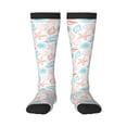 thumbnail image 1 of Xecao Colorful Seashells1 Pattern Adult Stockings with Color-Block Design and 3D Print, Breathable Comfortable Hosiery for Daily Wear and Sports, 1 of 6