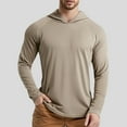 thumbnail image 2 of XDZJLR Mens T Shirt Hoodie Upf 50+ Hoodie Long Sleeve Quick Drying Lightweight Outdoor With Hood Tops, 2 of 7