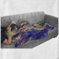 thumbnail image 6 of American Soft Flannel Fleece Throw Blanket, New York Landmarks Skyscrapers Brooklyn Bridge Statue of Liberty Flag Theme, Cozy Plush for Indoor and Outdoor Use, 60" x 80", Blue Red White, by Ambesonne, 6 of 6