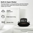 thumbnail image 3 of Sonic Alert - Sonic Shaker Portable Super Loud Digital Alarm Clock for Heavy Sleepers, Compact Design, Black, 3 of 8