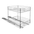 thumbnail image 2 of 2 Tier Kitchen Pull Out Cabinet Spice Rack Organizer, 5 /6 /8 Inches Width Slide Out Under Cabinet Sliding Shelf, 2 of 6
