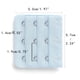thumbnail image 3 of Extensores de tirantes de sujetador elásticos de 3 ganchos y 3 filas para mujeres, color azul claro, 3 of 5