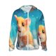 thumbnail image 1 of Balery Cloud Cute Hamster Sudadera ligera de manga larga con capucha y protección solar UPF 50+ para hombre y mujer, ideal para pesca y running-Small, 1 of 7
