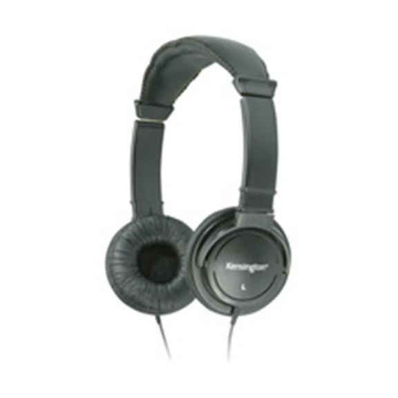 Kensington Hi-Fi Headphones Stereo - Black - Mini-phone - Wired - 32 Ohm - 20 Hz 20 Hz - Gold Plated Connector - Over-the-head - Binaural - Circumaural - 9 ft Cable