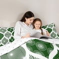 thumbnail image 4 of Homewise Bohemian Abstract Geometric Full Size Comforter Sets,Dark Green Lines Bedding Comforter Set,Reversible,3 Pieces,1 Comforter and 2 Pillowcases, 4 of 7