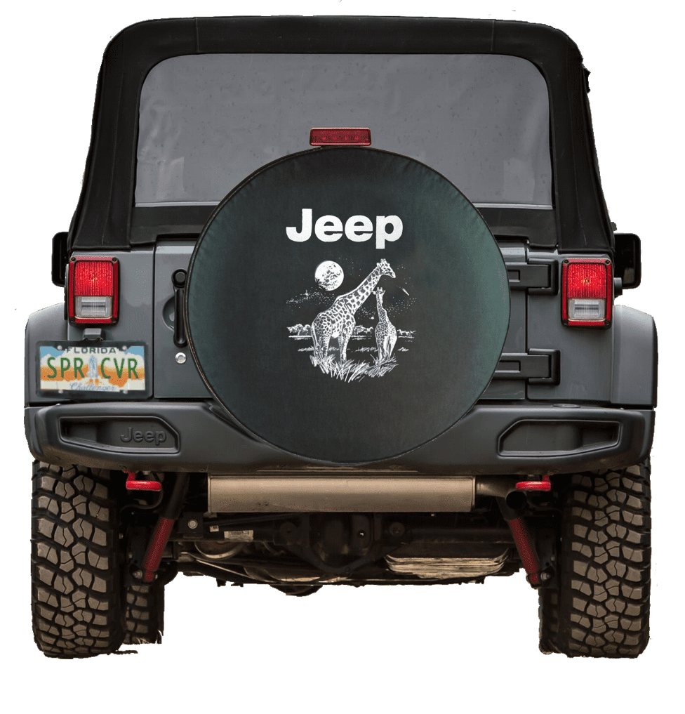 SpareCover Brawny Series Jeep Logo with Bull Giraffes on 33