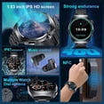 thumbnail image 2 of Reloj inteligente con seguimiento GPS para Huawei, Xiaomi, auriculares dos en uno, NFC, Bluetooth, llamada, Monitor de salud, Dial personalizado, deporte, música, 2 of 5