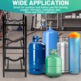 thumbnail image 6 of Refrigerant Tank Rack, Vertical Cylinder Tank Rack with 2x 30lb and Other 2 Saving Space, Tank Holder for Gas Oxygen Nitrogen Freon Acetylene Storage, 6 of 6