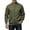 5# Army Green, variant on Mens Sweatshirt Full Zip Up Stand Collar No Hood Casual Jackets Long Sleeve Mock Neck Fall Warm Coats with Pockets