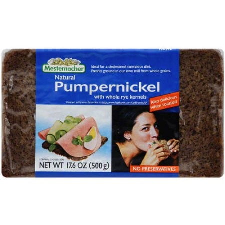 Mestemacher Natural Pumpernickel Bread, 17.6 OZ by Mestemacher