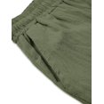 thumbnail image 4 of COOFANDY Men&Women Cotton Linen Harem Pants Drawstring Casual Cropped Trouserss Lightweight Loose Beach Yoga Pants with Pockets, 4 of 10