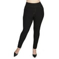 thumbnail image 5 of SlimMe Women's Cotton Blend Denim Shaping Jean Leggings - Womens - Female, Q1/Q2, Black, 5 of 11
