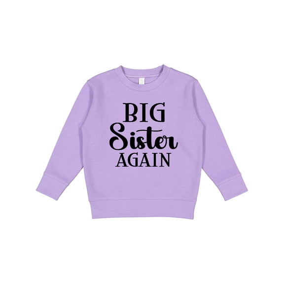Inktastic Big Sister Again Announcement Toddler Sweatshirt