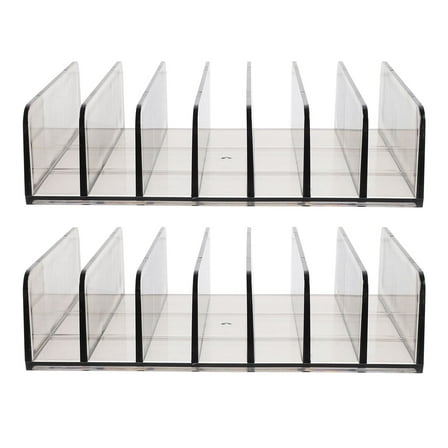 Minkissy Large Money Box Cash Tray Transparent 2Pcs