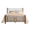 thumbnail image 3 of Hillsdale Furniture Raymond Metal Full Bed with Wood Posts and Frame, 3 of 13