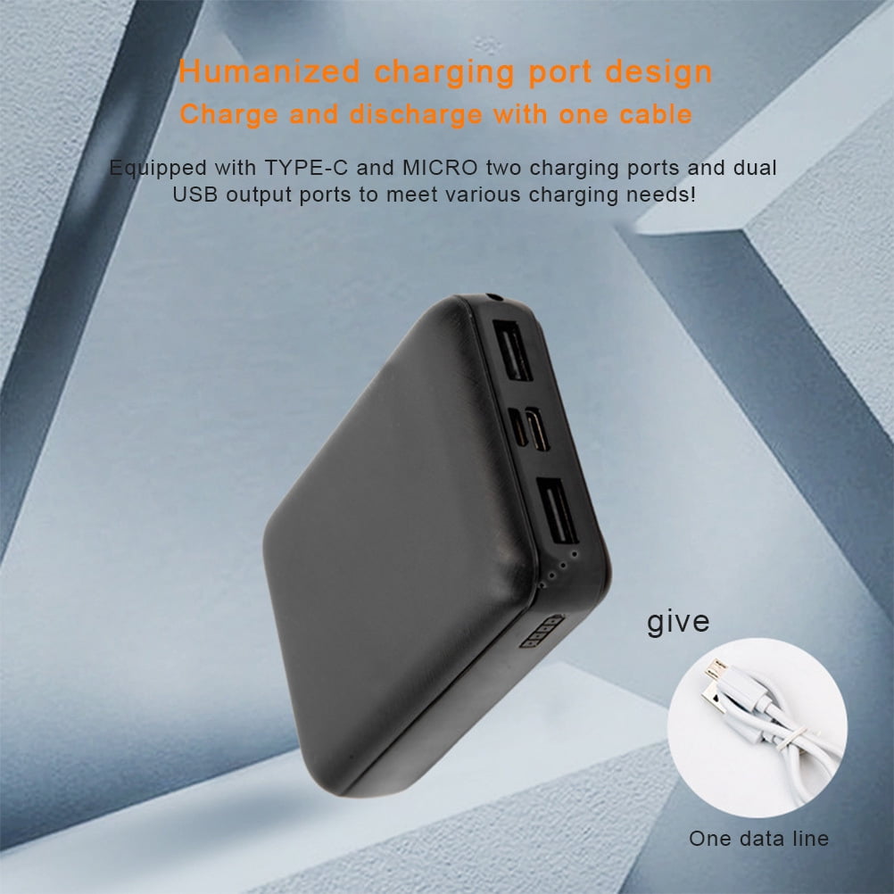 SQLEA 5V 2.1A 10000mAh Power Bank Dual USB Power Bank Charger for Heated Jacket Heated Vest and Heated Pants
