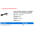 thumbnail image 2 of Front Left Strut Assembly - Compatible with 2015 - 2016 Toyota Sienna AWD, 2 of 2