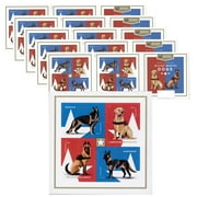 Military Working Dogs 5 Sheets of 20 USPS First Class Forever Postage Stamps Pet Flag Patriotism Wedding Celebration (100 Stamps)