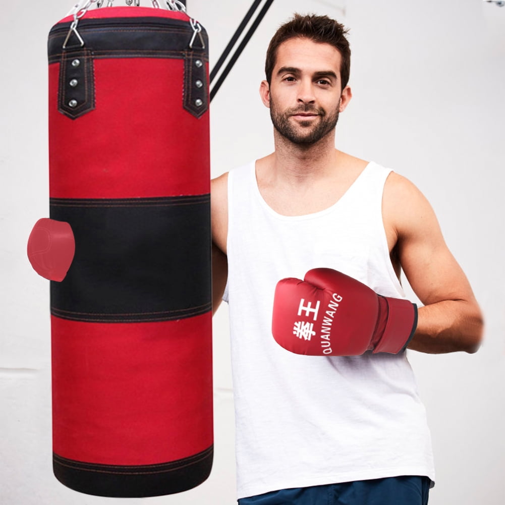Pro Boxing Punching Bag Training Fitness Gym Hanging Heavy Kick Sandbag #J 