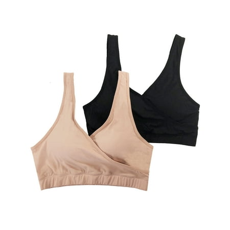 Secret Treasures Maternity Sleep Bra 2 Pack, Style (Best Maternity Bra Brands)