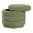 thumbnail image 4 of Cecil Storage Ottoman in Moss Green Fabric, 4 of 7