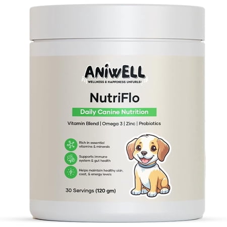NutriFlo: Dog Multivitamin - Daily Canine Nutrition | with Colostrum, Omega-3s & Vitamin C | Supports Energy, Imm (2)