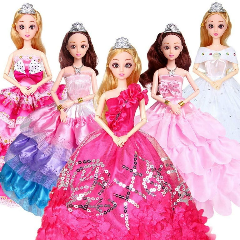 Barbie Doll Dress for Kids, Baby Girl Birthday Present, Novas roupas de  moda, Venda quente, 1 Pc - AliExpress
