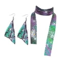 thumbnail image 3 of Pendientes largos con borlas Sunnimix Lentejuelas de metal, 3 of 7