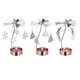 thumbnail image 3 of Juego de candelabros románticos de hierro forjado, soporte giratorio de metal para velas, decoración de escritorio., 3 of 7