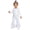 Ivory, variant on Infant Baby Girls Sparkly Ruffles Pants Coveralls Shiny Metallic Overalls Strap Jumpsuit Ivory 3-6M