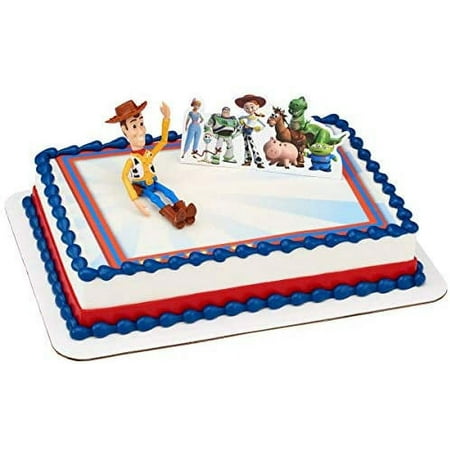Disney Pixar Toy Story 4 Team Toy Birthday Cake Topper, by DecoPac (1 Set)