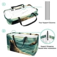 thumbnail image 4 of Sea Lion Large Capacity Reusable Laundry Bag – Foldable Oxford Cloth Shopping Bag, Cube Organizer, and Beach Bag, 4 of 7