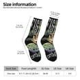 thumbnail image 2 of Xecao bass water fishing Pattern Sport Socks for Women and Men Crew Socks Sporty Calf Socks Casual Socks, 2 of 6