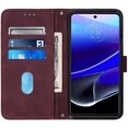 thumbnail image 4 of for Moto G Stylus 5G 2022 Wallet Case with Card Holder Leather with Kickstand Card Slots Phone Case Durable Magnetic Closure Shockproof Protective Cover Case for Moto G Stylus 5G 2022 Red YBS, 4 of 10