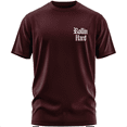 thumbnail image 2 of Rollin Hard men's Two Down Lowrider burgundy classic fit front and back print graphic tee shirt, 2 of 5