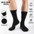 thumbnail image 2 of COOPLUS Mens Crew Socks Cushioned Athletic Running Work Socks Moisture Wicking Daily Comfort 6 Pairs for Men, 2 of 8