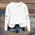 thumbnail image 4 of HUITKMM Chandails à Capuche pour Femmes Imprimé d'Halloween Manches Longues Sans Capuche Chandail en Molleton Mode Automne Décontracté Col Rond chandail Graphique pour Automne Hiver, 4 of 5