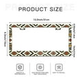 thumbnail image 6 of African Geometric Tribal Pattern License Plate Frames for Women Men Car Plate Holder Cover Metal Tag Aluminum Car Accessories Front Rear Plate Decor, 6 of 6
