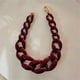 thumbnail image 4 of Collar de Cadena de Eslabones de Acrílico Grueso Qarigey Boho Negro, 4 of 6