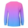thumbnail image 4 of Admvng Sweatshirt for Women Fashion Loose Round-Neck Long Sleeve Pocket Blouse Tops，Size S-2XL, 4 of 6
