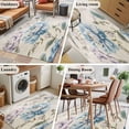 thumbnail image 4 of Rectangle Rug 4x6ft Area Rug, Farmhouse Vintage Floral Embroidery Area Rugs for Living Room Bedroom, Classic Retro Flowers Floor Mat Non-Slip Non-Shedding Carpet Indoor Accent Rugs, 4 of 9
