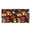 Autumn Leaf Mushroom, variant on Vibrant Floral Pattern Long Wallet for Travel, Leather Long Trifold Handbag with Inner Zip Section Multi Slot Trifold Wallet