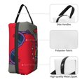 thumbnail image 3 of Goofa Dinosaur Super Hero Cartoon Printed Toiletry Bag with Handle,Large Capacity Travel Makeup Cosmetic Bag for Women, Carry on Airport Airline Compliant Bag, 3 of 9