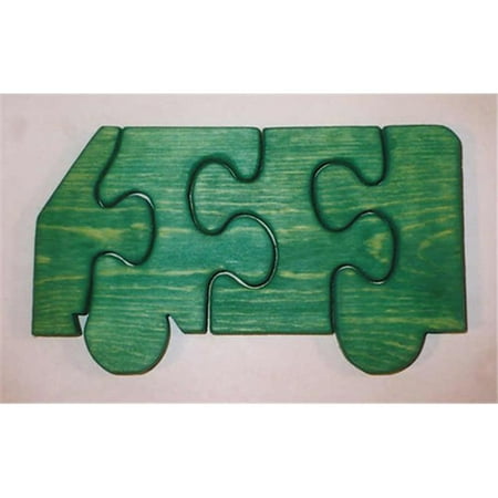 - THE PUZZLE-MAN TOYS W-1109 Wooden Educational Jig Saw Puzzle - Van