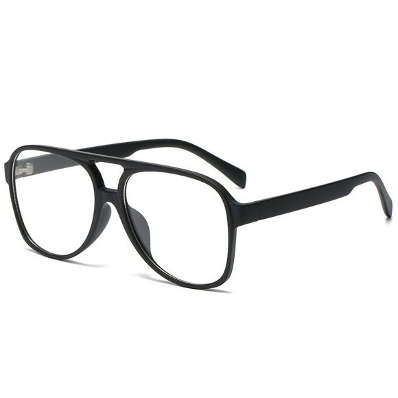 Retro Vintage 70s Aviator Polarized Sunglasses Double Bridge Lightweight Frame Men & Women (Black/Yellow) White