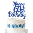 thumbnail image 1 of Adorno para Pastel Decoburst Brillo Azul Feliz 60º Cumpleaños, 1 of 5