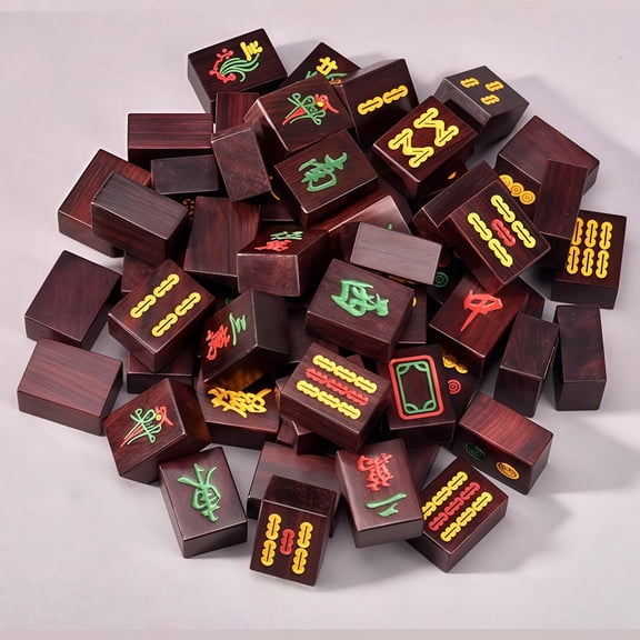 Top Natural Wood Paijiu, Pai Jiu, Mahjong Tile Set, Mahjong Game & Gifts, Chinese Decor & Gifts, Chinese New Year Decor, 麻將, 麻将 New